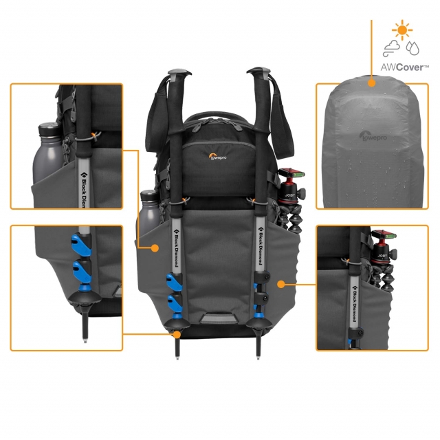 Lowepro Lowepro Zaino Photo Active 200 AW Nero e Grigio scuro