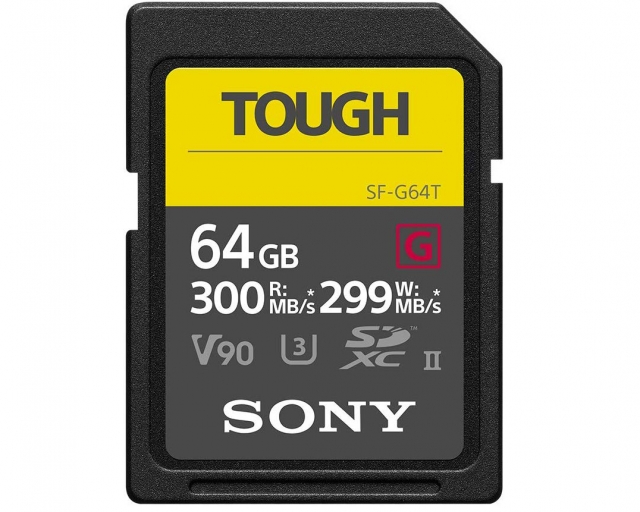 Sony Sony SD HC 64 Gb G Tough UHS-II U3 300MBS/299MBS 4K