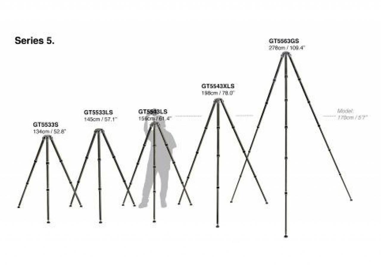 Gitzo Gitzo Systematic treppiede, serie 5 giant, 6 sezioni - GT5563GS