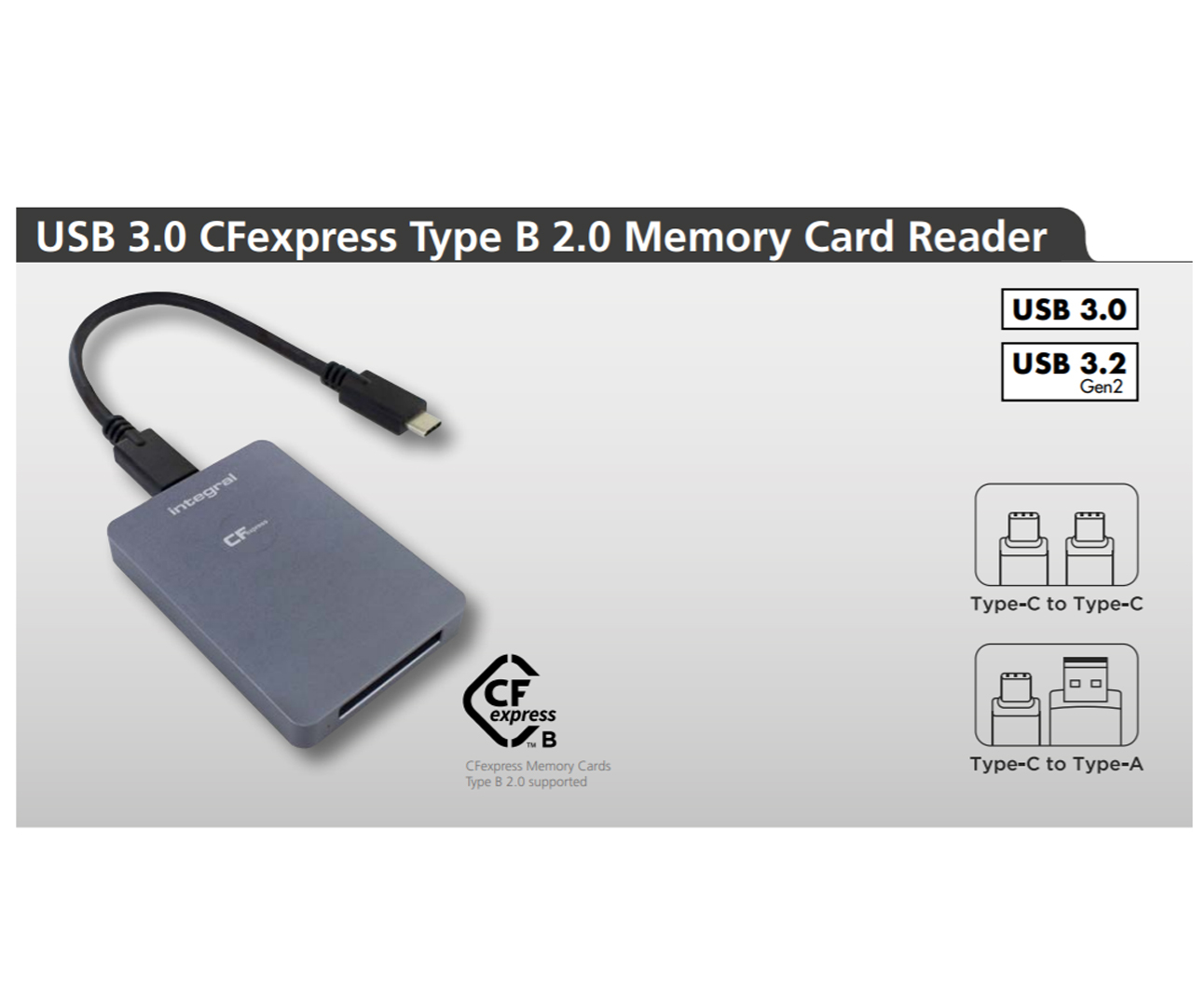 Integral Integral INCRUSB3.0ACCFEV2RP card reader