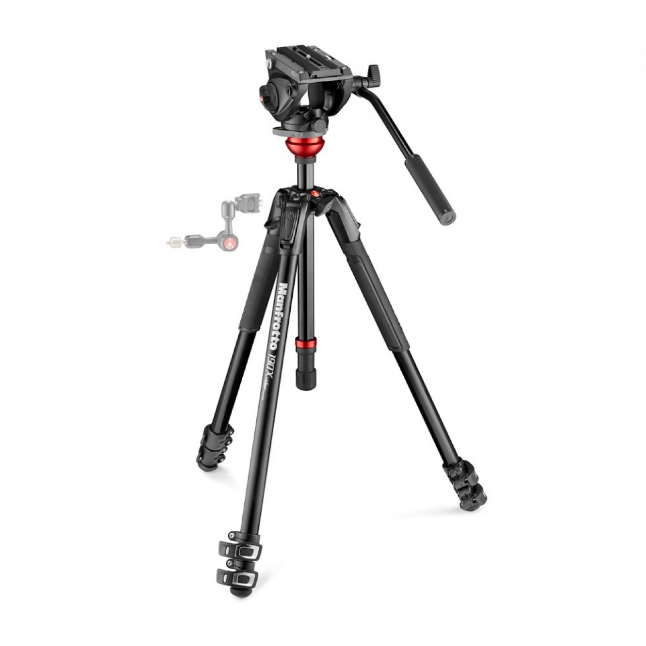 Manfrotto Manfrotto 190X in alluminio + testa MVH500AH