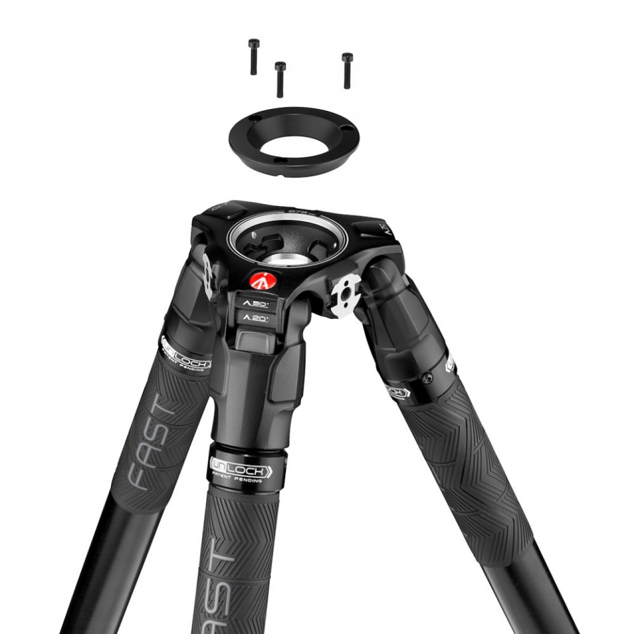 Manfrotto Manfrotto Treppiede 635 Fast Tubo Singolo Fibra di Carbonio