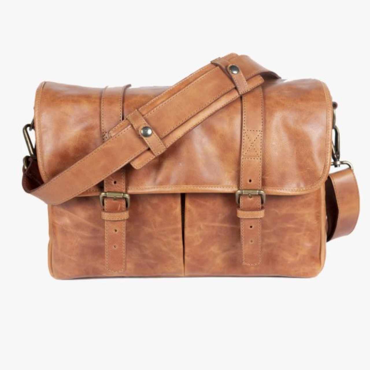 Bronkey Bronkey Roma Leather Camera Bag - Tanned, borsa messenger grande