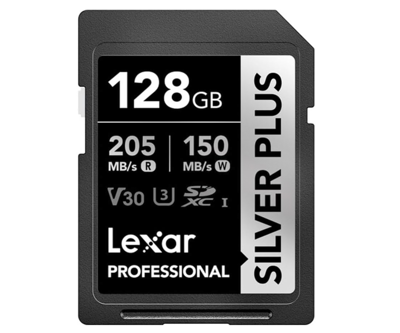 Lexar Lexar 128GB Pro Silver Plus SDXC V30 U3