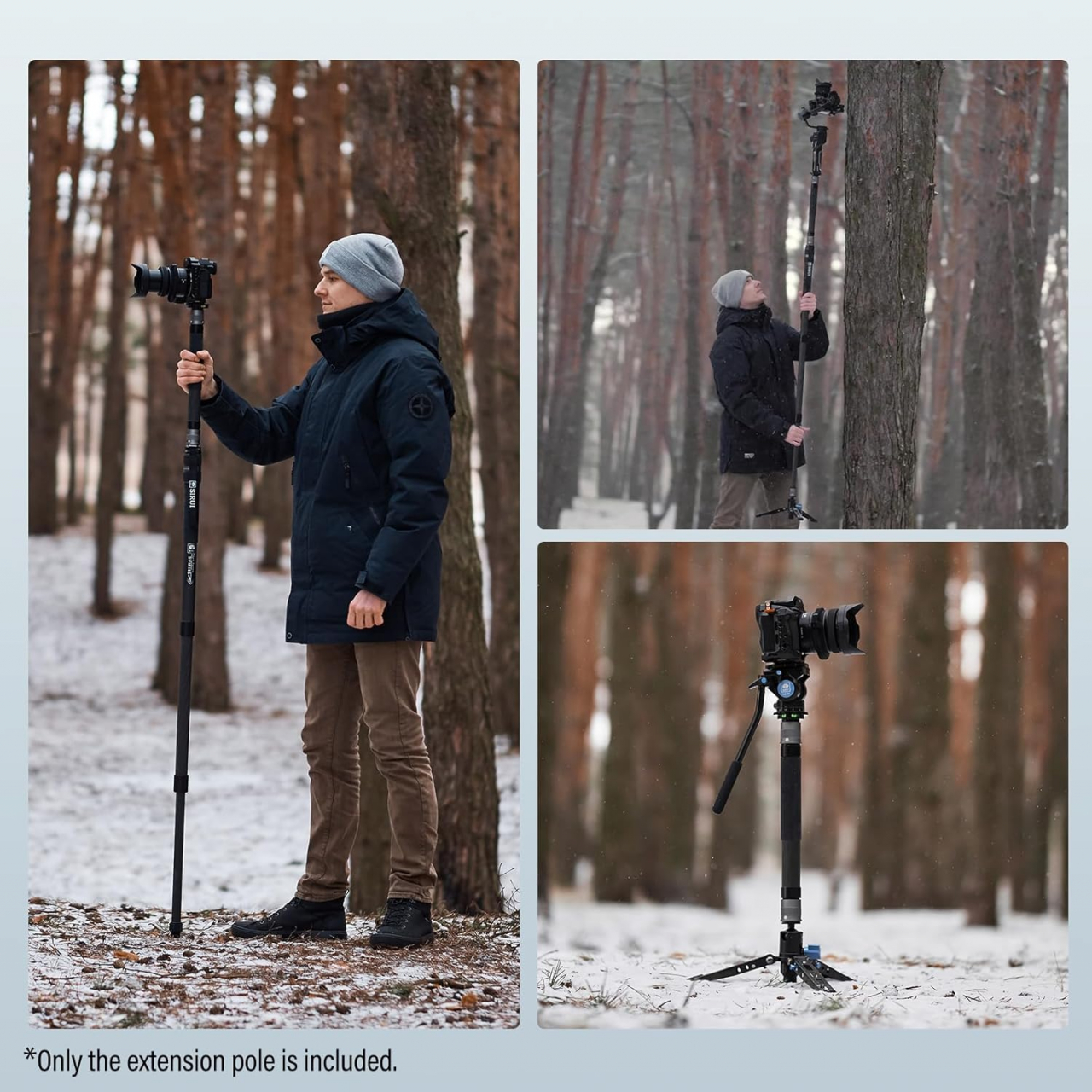 Sirui Sirui SVM-E Carbon Monopod Twist Lock, Tubo d'estensione