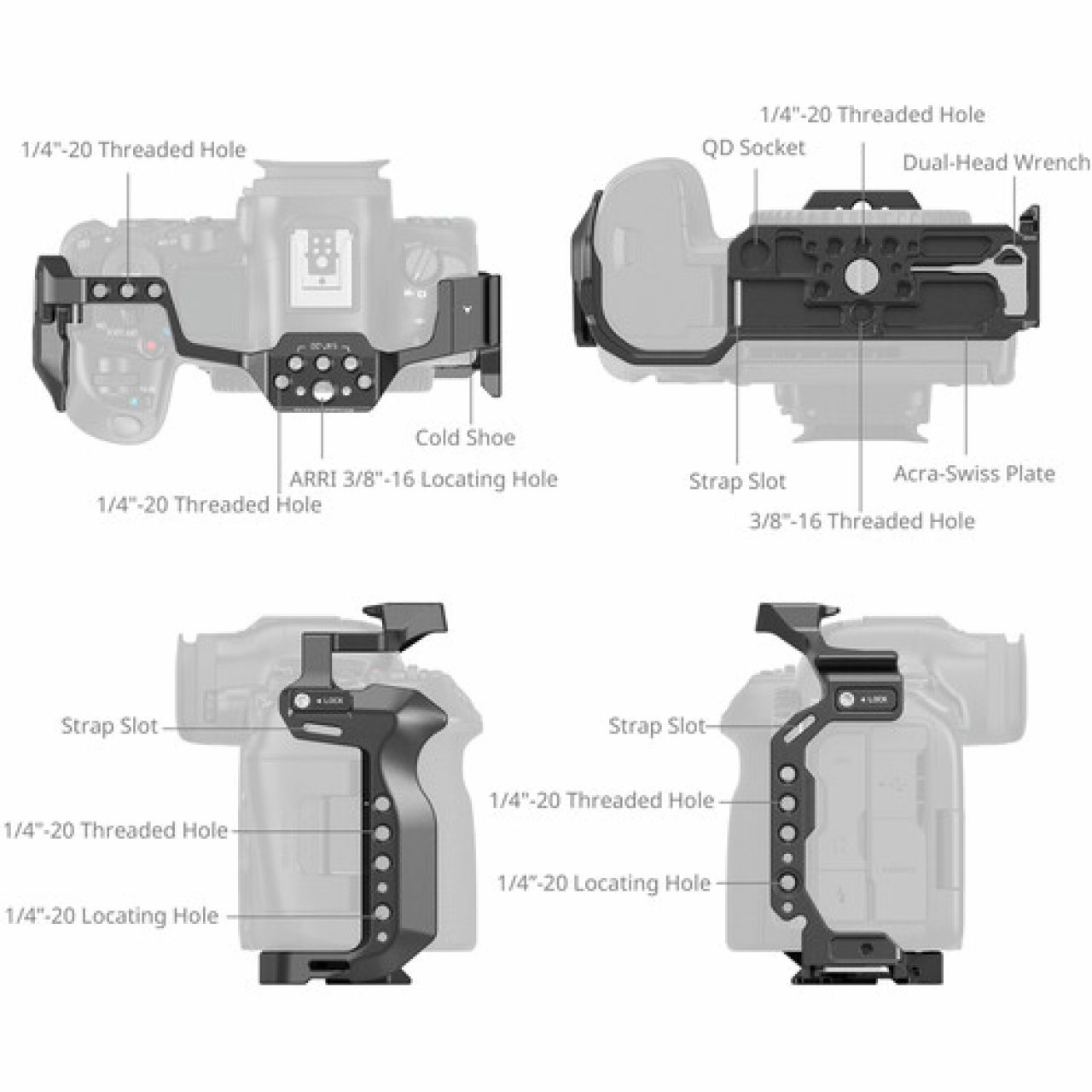 Smallrig SmallRig Cage for Canon EOS R5 Mark II 4978