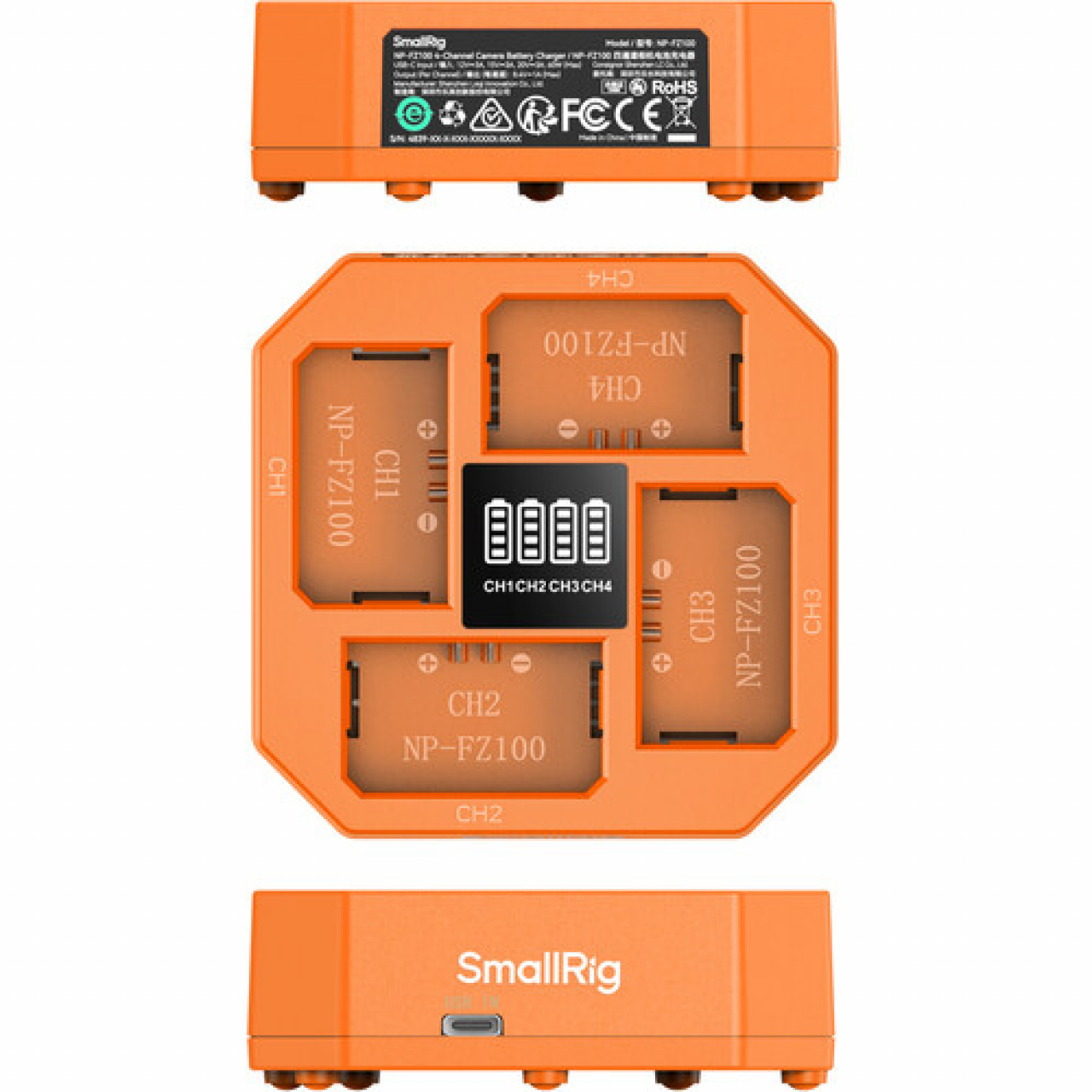 Smallrig SmallRig NP-FZ100 4-Channel Camera Battery Charger 4839