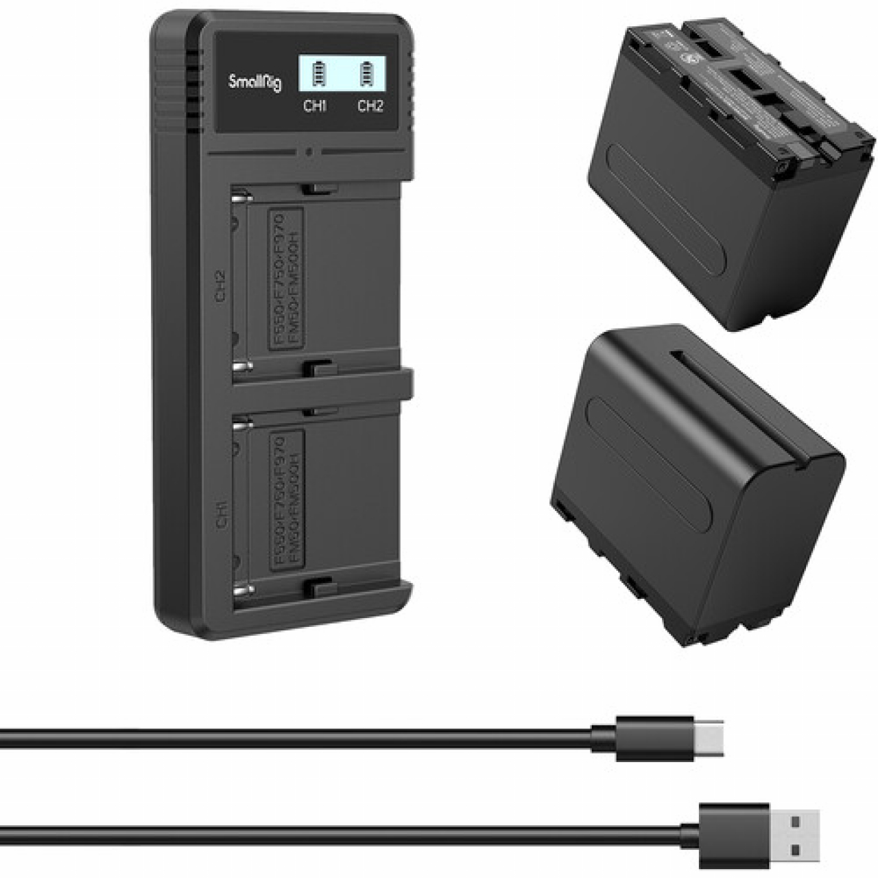 Smallrig SmallRig NP-F970 Battery and Charger Kit 3823