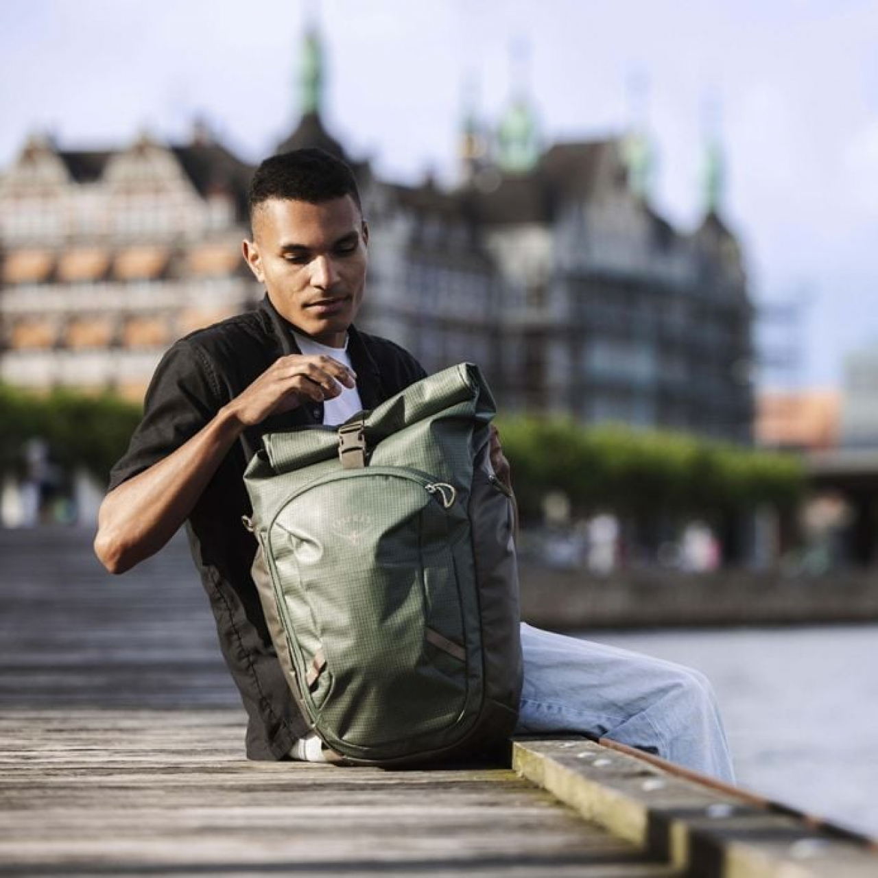 Osprey Osprey Transporter Roll Top Pine Leaf Os