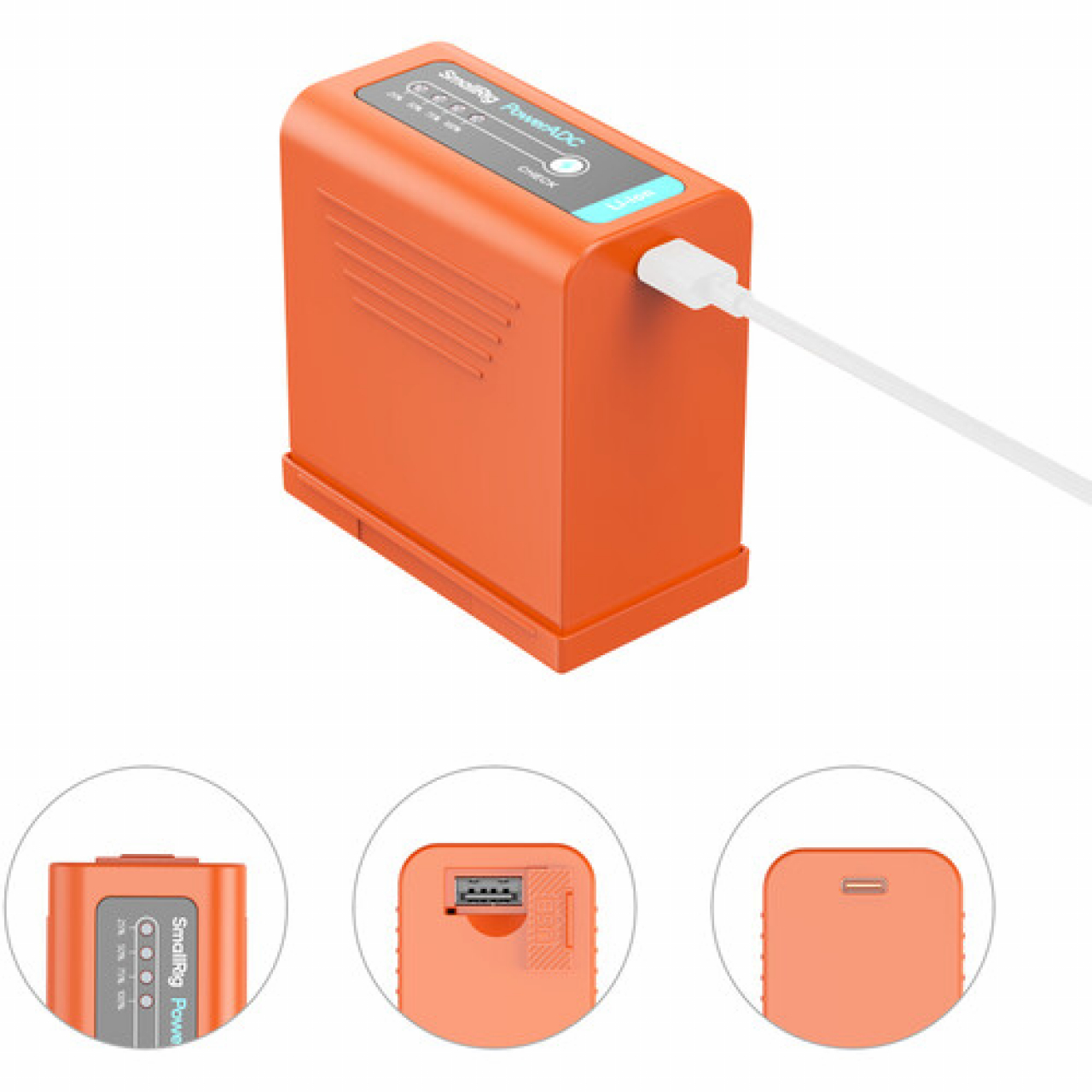 Smallrig SmallRig NP-F970 USB-C Rechargeable Camera Battery (Orange) 4972