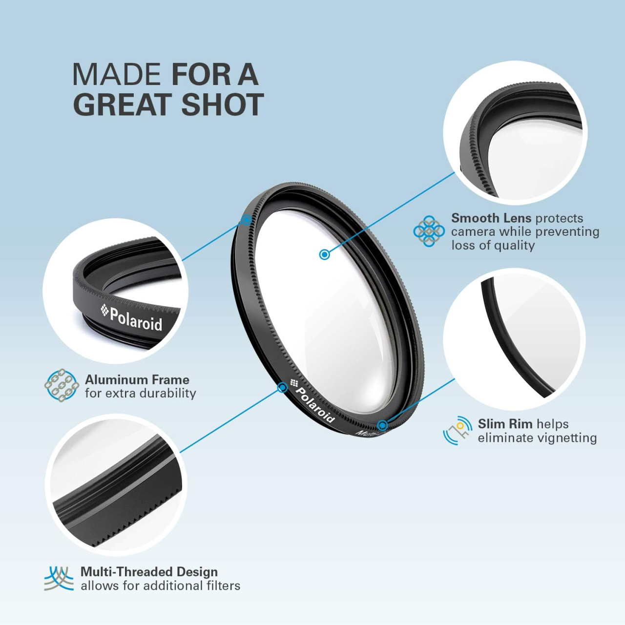 Polaroid Polaroid Multi Coated UV Filter 49mm