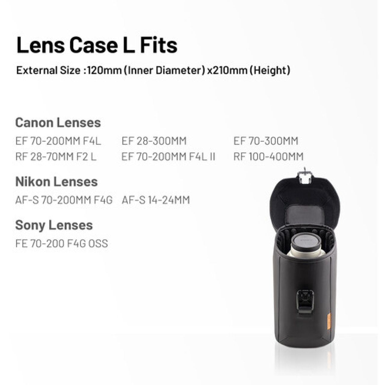 Pgytech Pgytech CB-252 Lens Case L