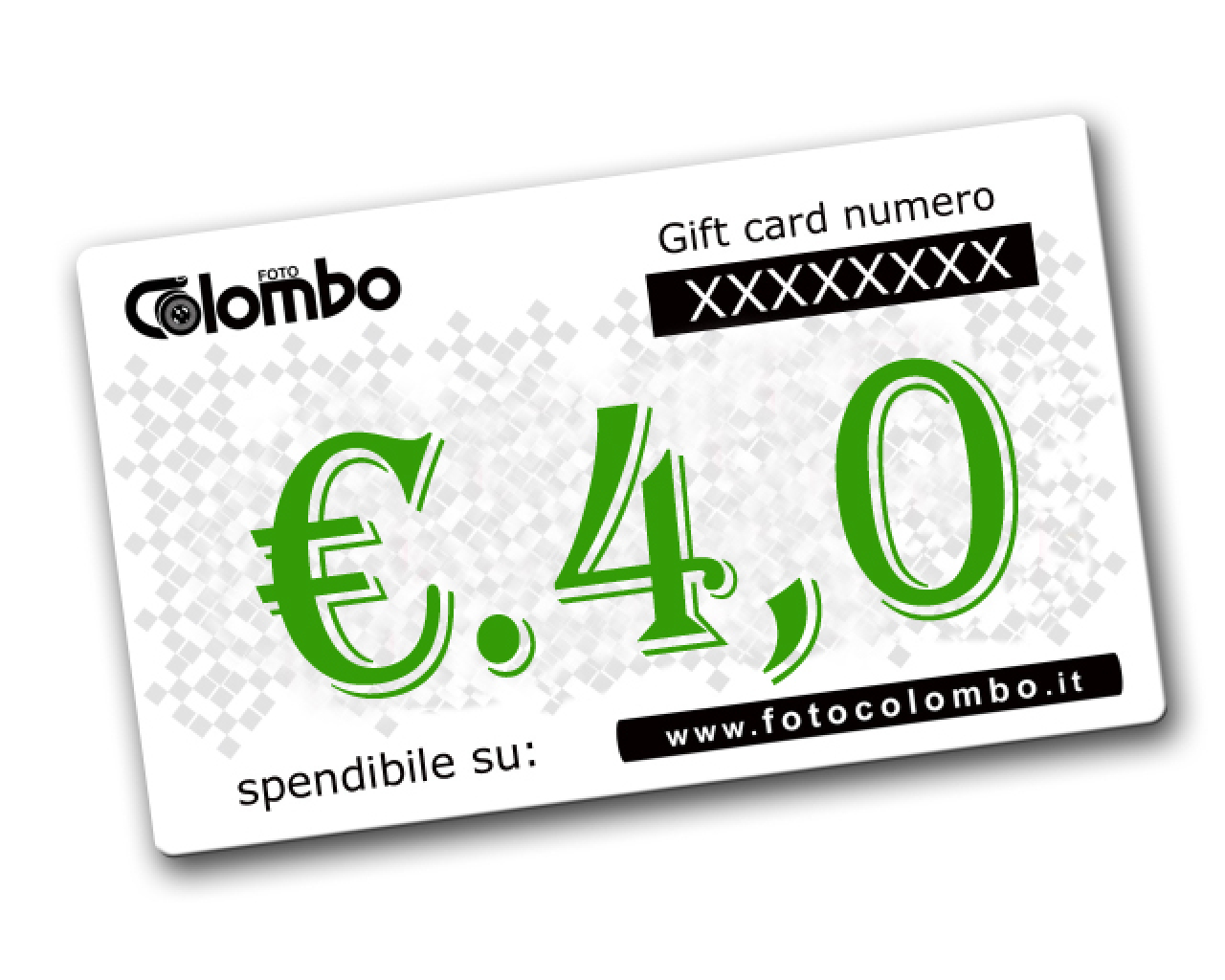  Giftcard 4 euro compresa