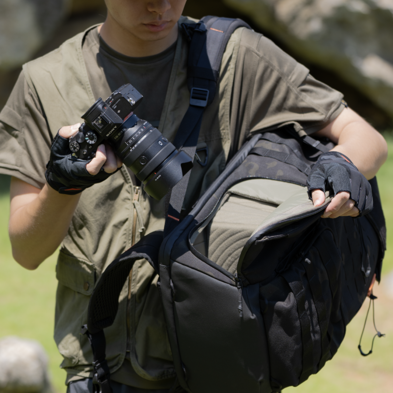 Pgytech Pgytech CB-221 OneMo Tactical Camera/Drone Backpack (Coyote Brown, 25L)