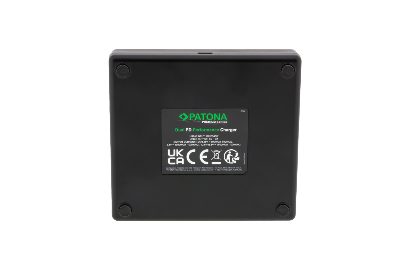 Patona Patona Premium NP-FZ100 Dual PD Performance Charger incl. USB-C input/output