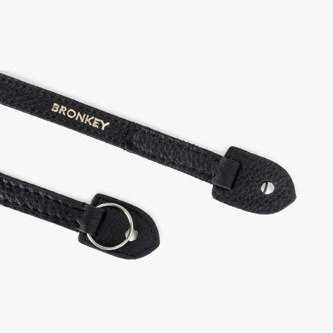 Bronkey Bronkey Roma #101 - Black Leather camera strap