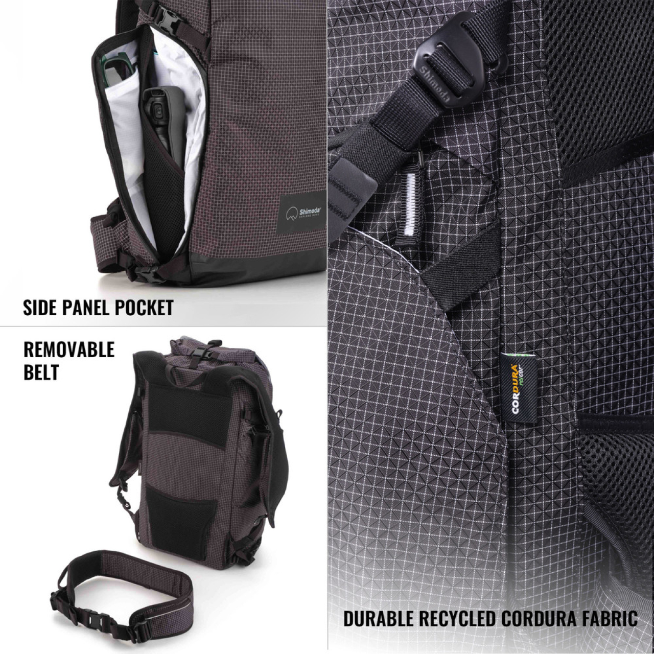 Shimoda Shimoda Side Lite 22 Starter Kit (w/ Medium Top Loader) - Black/White (520-371)