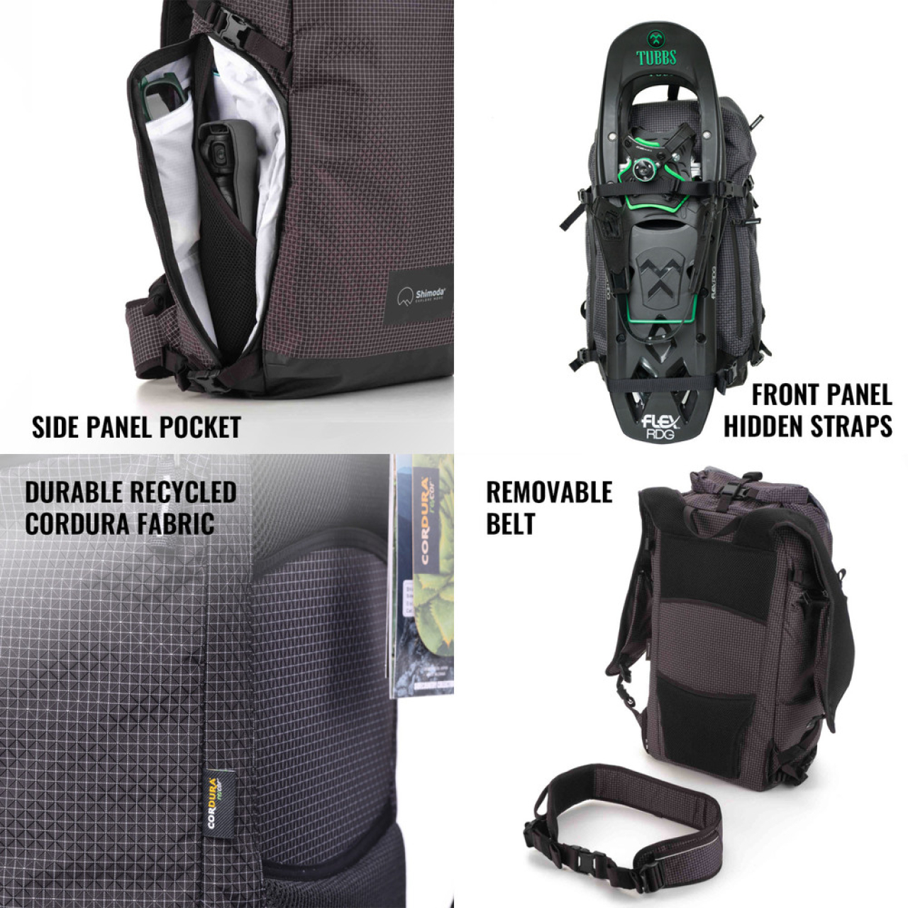 Shimoda Shimoda Sidecountry 28 Starter Kit (w/ Medium Top Loader) - Black/White (520-351)