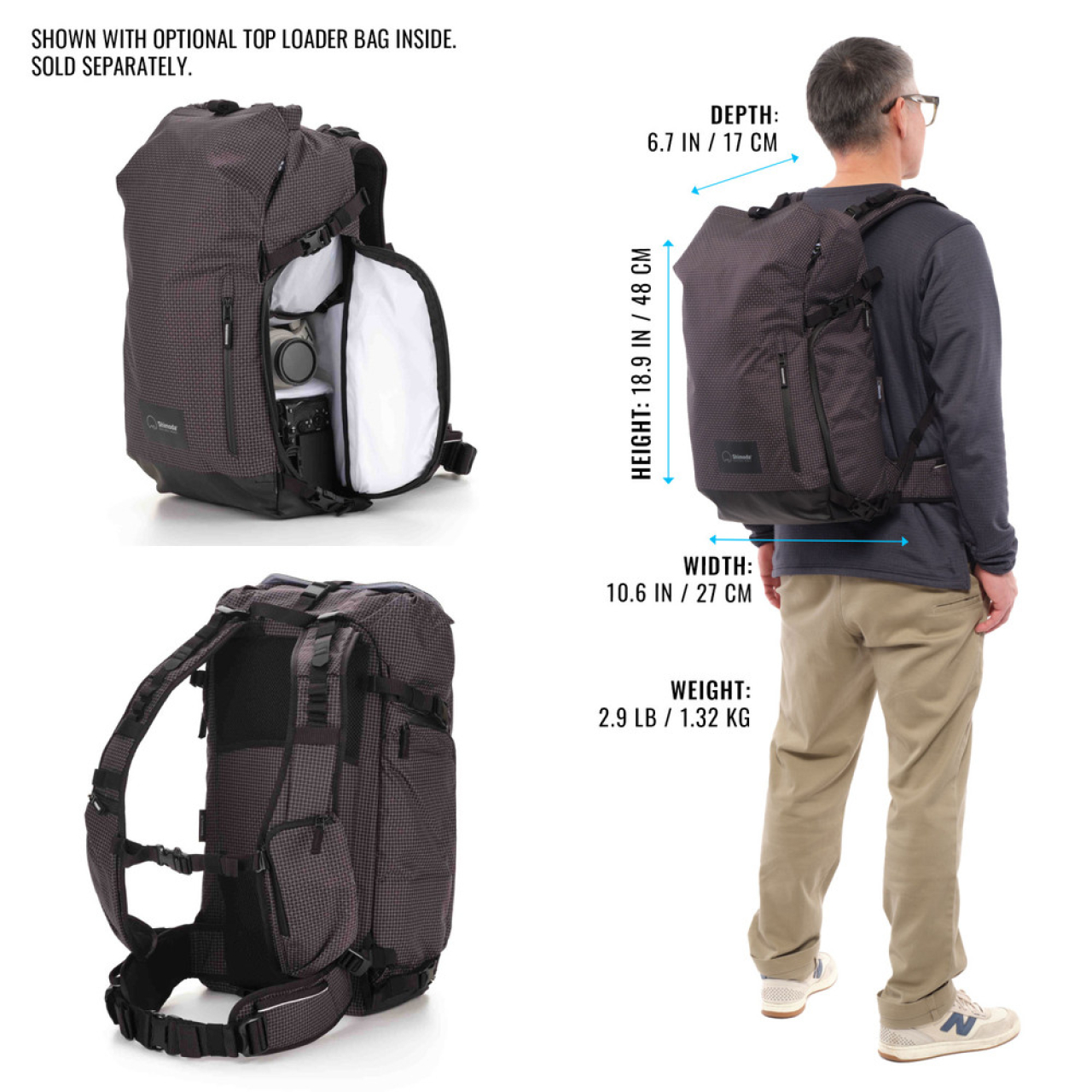 Shimoda Shimoda Sidecountry 28 Black/White (520-350)