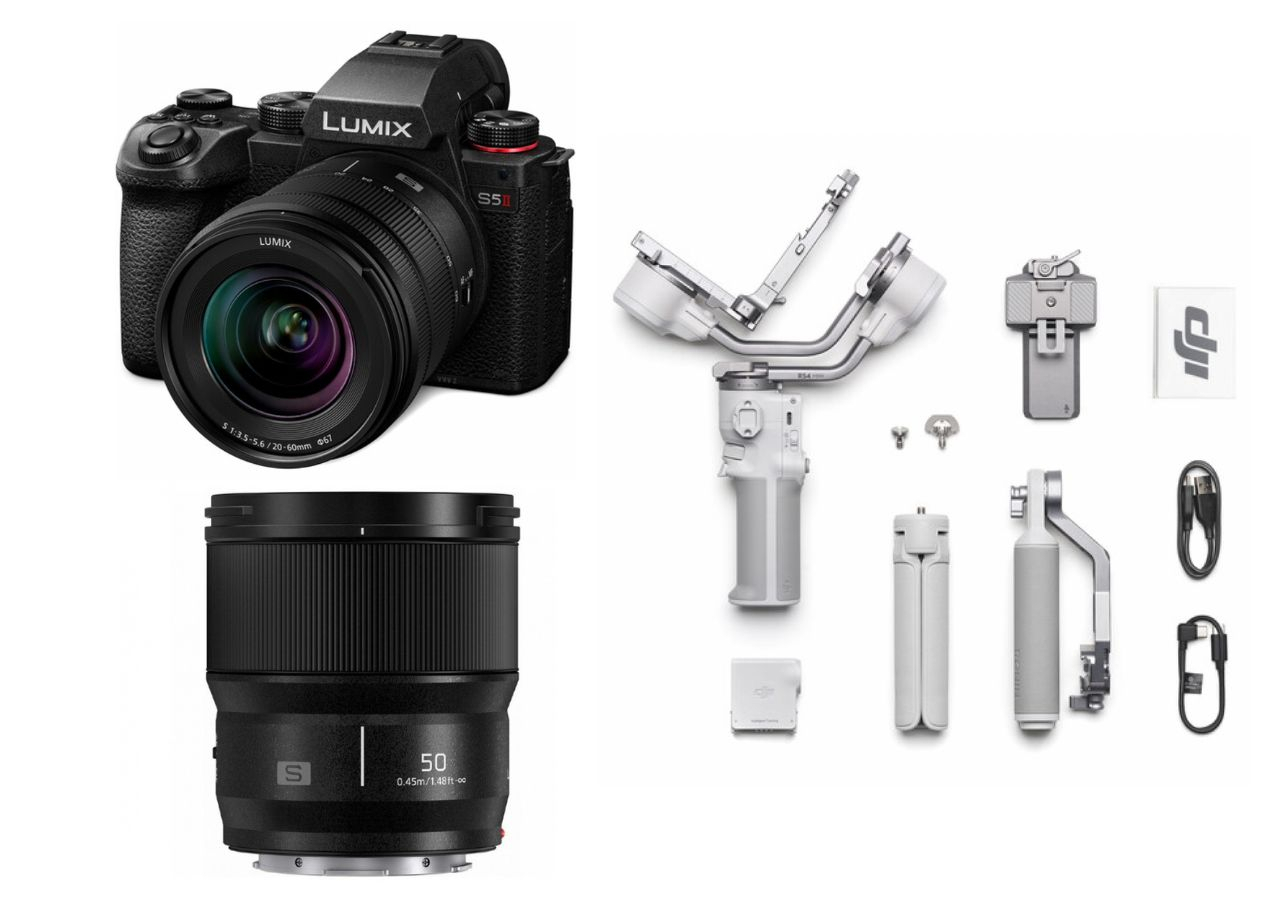 Panasonic lumix Panasonic Lumix S5 II 20-60mm F/3.5-5.6 +50mm 1,8 + Dji rs 4 mini Combo