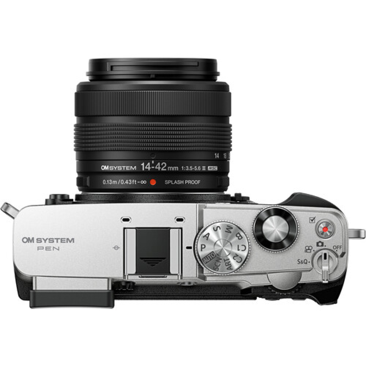 Om system olympus OM SYSTEM PEN Mirrorless Camera with 14-42mm III Lens (Silver)