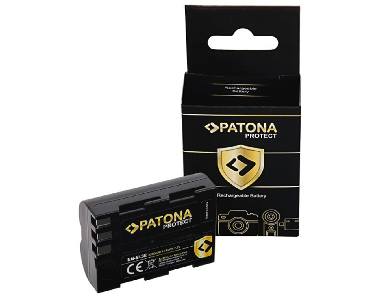 Patona Batteria Nikon EN-EL3e di Patona protect 2000mAh