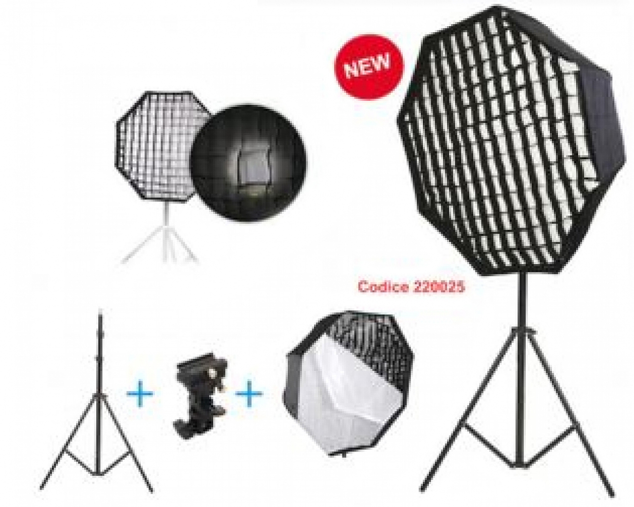 Fotima Fotima - Kit softbox Octa 80cm + supporto + stativo