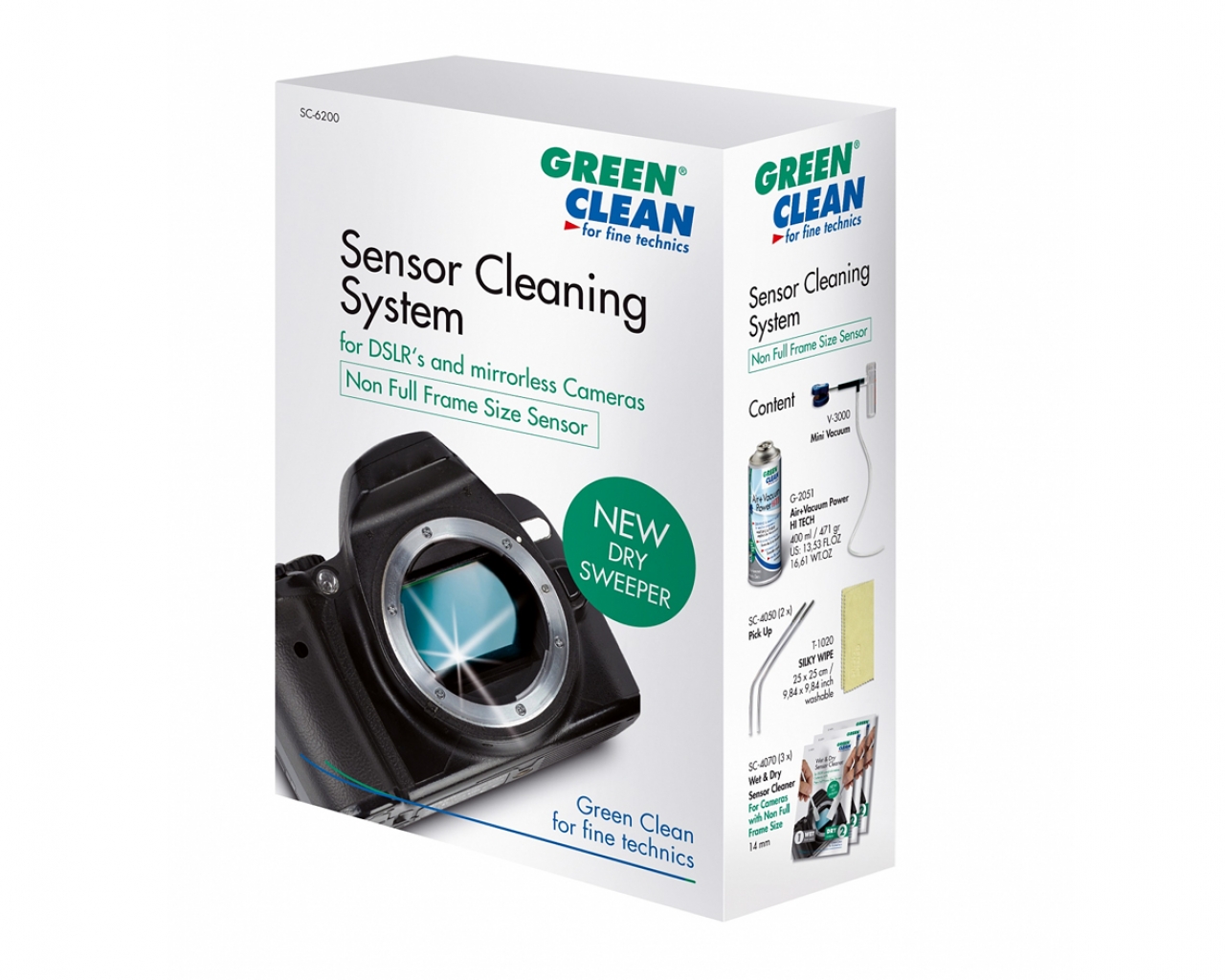 Green clean Green Clean Kit professionale per sensori formato ridotto Dry Sweeper