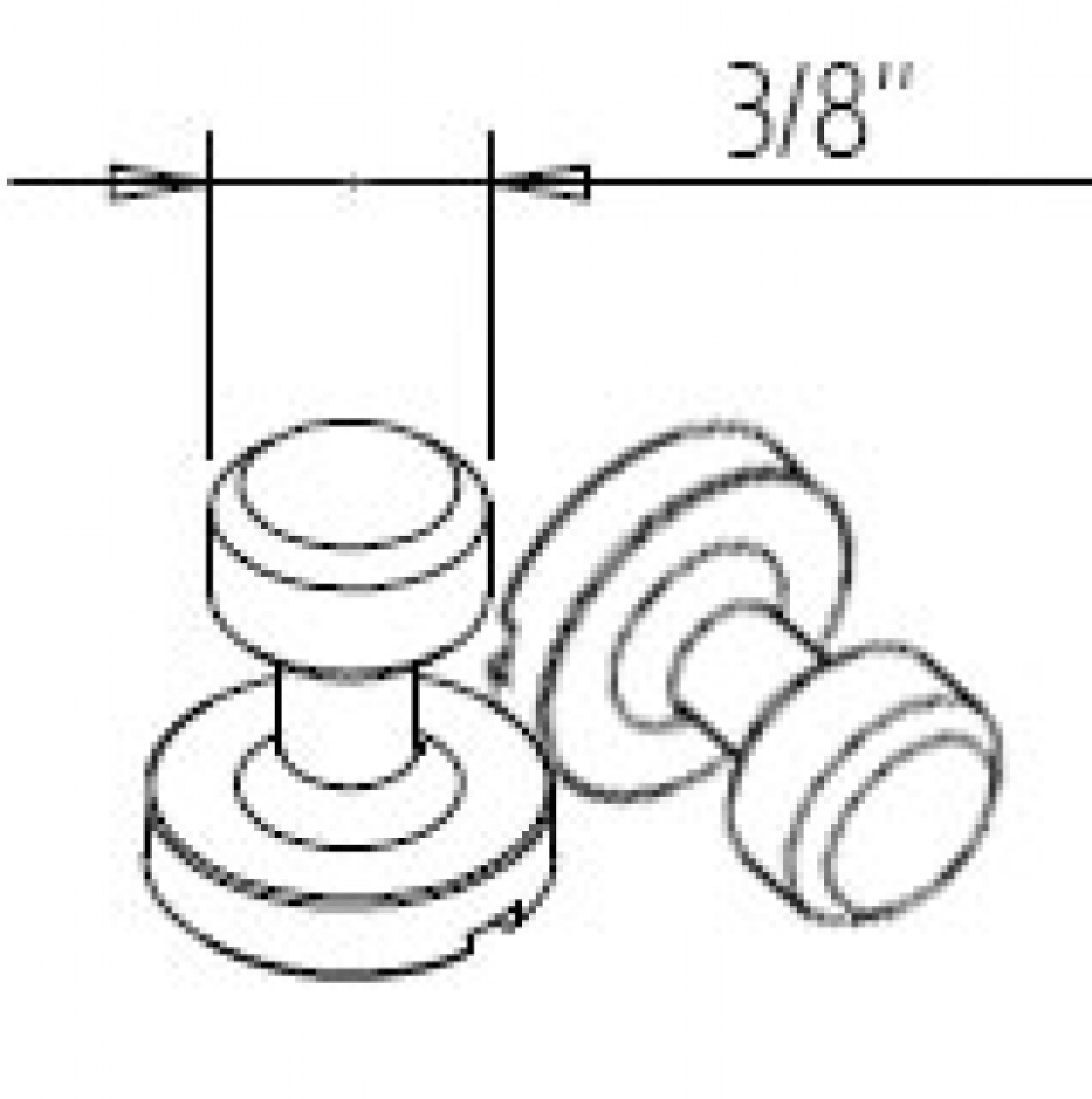 Manfrotto Manfrotto - Paire de vis 3/8 R116.137