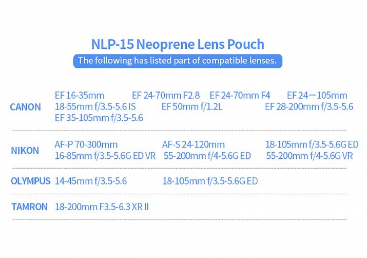 Jjc JJC - Lens Bag M neoprene