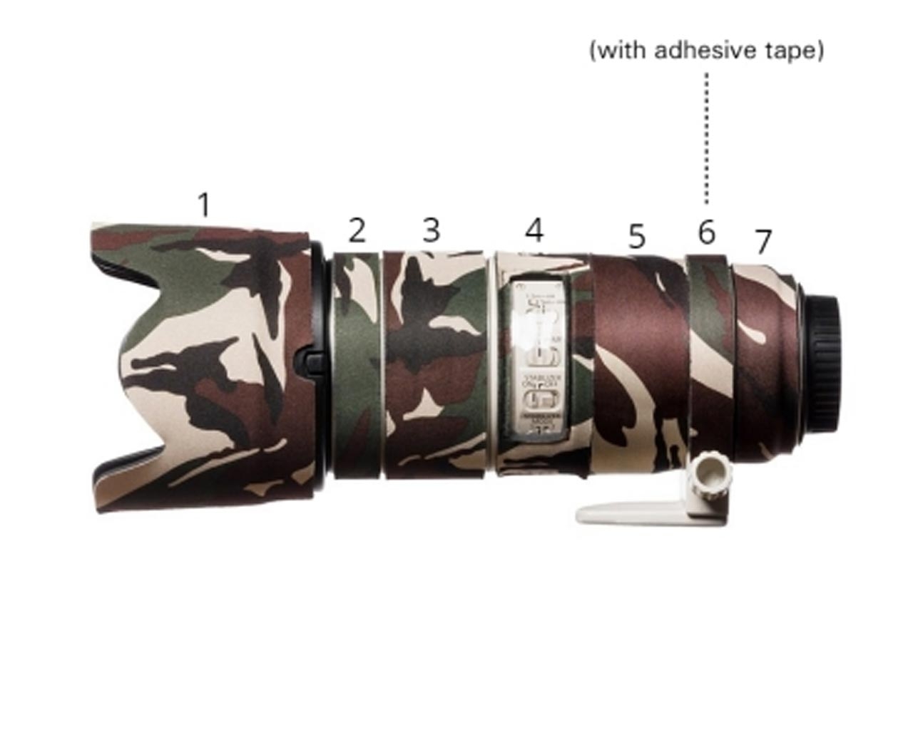 Easycover Easycover - Lens Oaks for Canon EF 70-200mm f/2.8 IS II USM Green camouflage