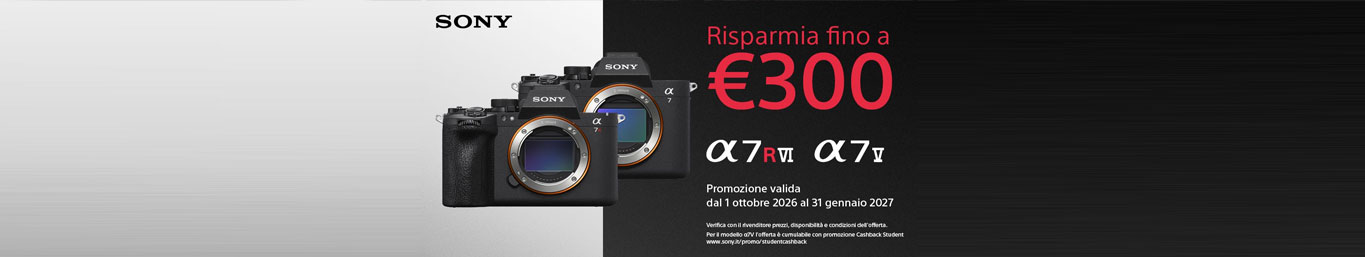 Sony Taglio prezzo A7V e A7RIV fino al 31/01/2027