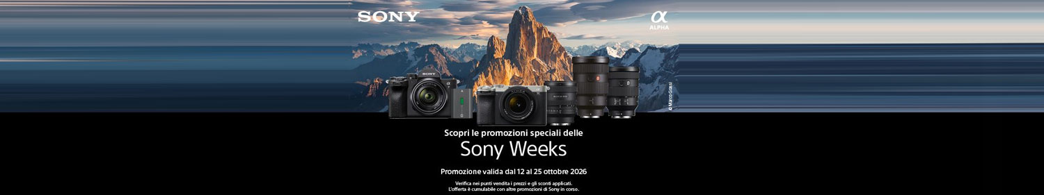 Sony Week - Da lunedì 12 a domenica 25 Ottobre
