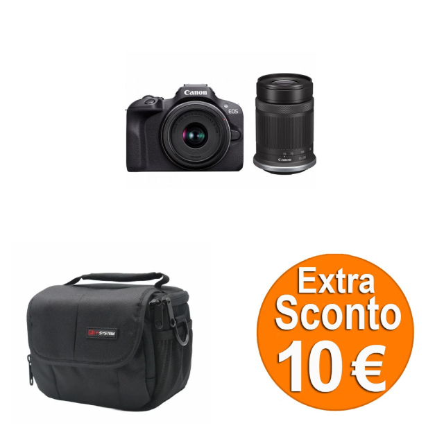 Canon Canon Eos R100 + RF-S 18-45mm f/4.5-6.3 IS STM + RF-S 55-210mm f/5-7.1 IS STM