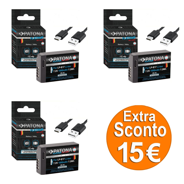 Patona Patona Platinum LP-E17 per Canon whith usb-c